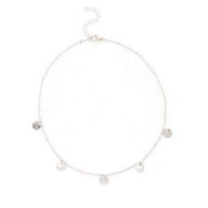 Round Sequins Choker Chain Necklace