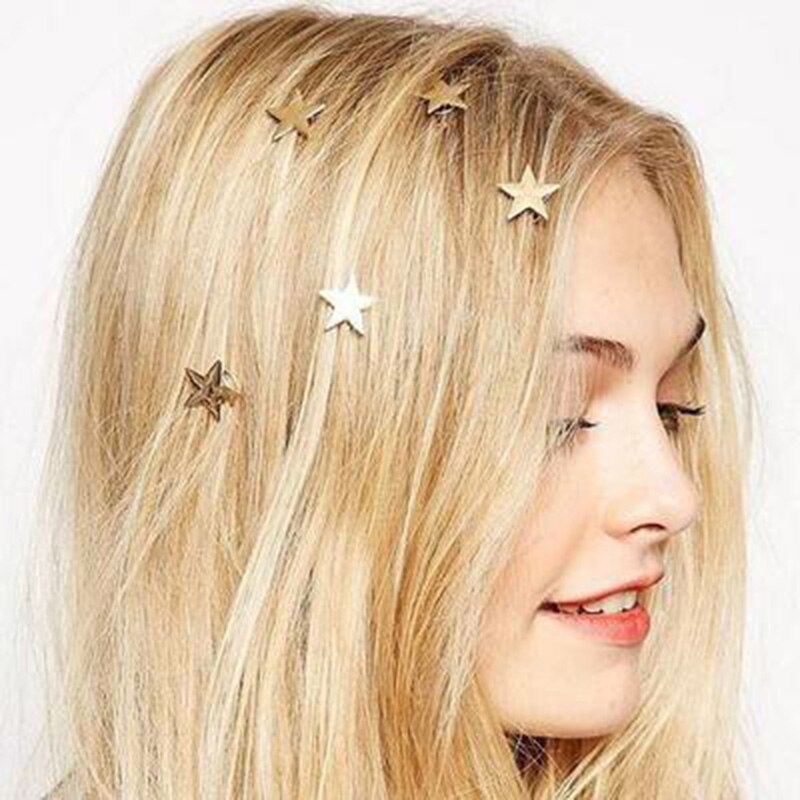 Gold Small Star Hair Accessories