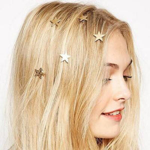 Gold Small Star Hair Accessories