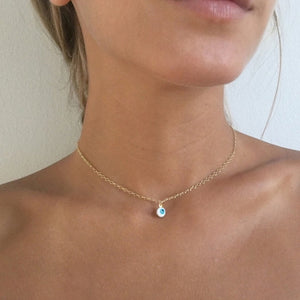 Trendy Evil Eye Choker Necklace