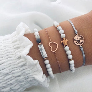 Set 6Pcs/Lot High Quality Charm Beads Bracelet