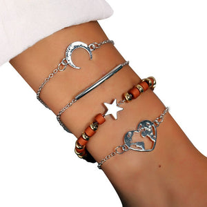 Set 6Pcs/Lot High Quality Charm Beads Bracelet