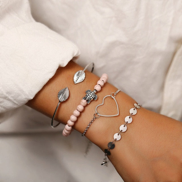 Set 6Pcs/Lot High Quality Charm Beads Bracelet