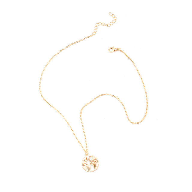 Classic Africa Map Necklace