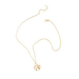 Classic Africa Map Necklace