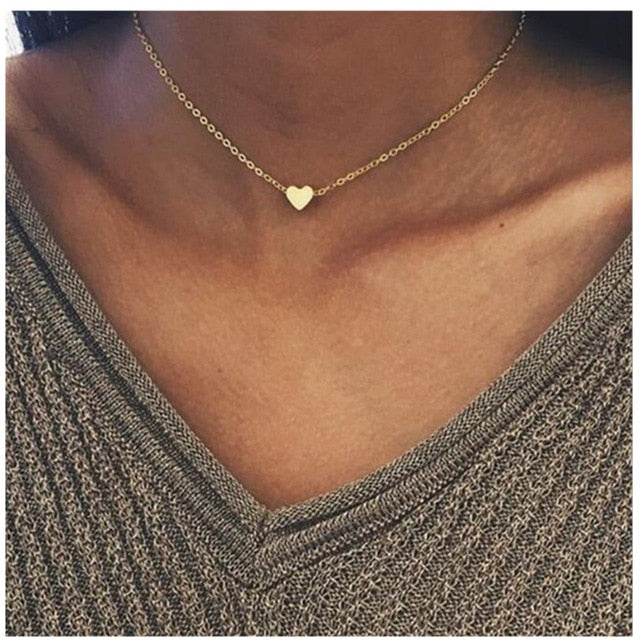 Round Sequins Choker Chain Necklace