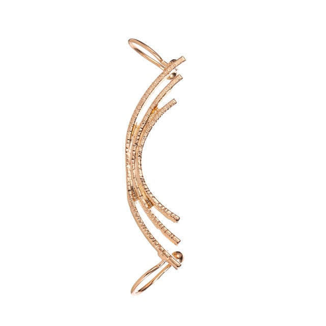 Sliver Gold Color Star Shape Long Earcuff