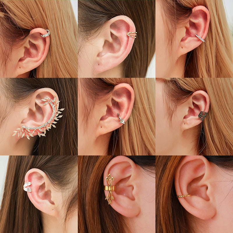 No Pierced Ear Clip Cuff Wrap Earrings