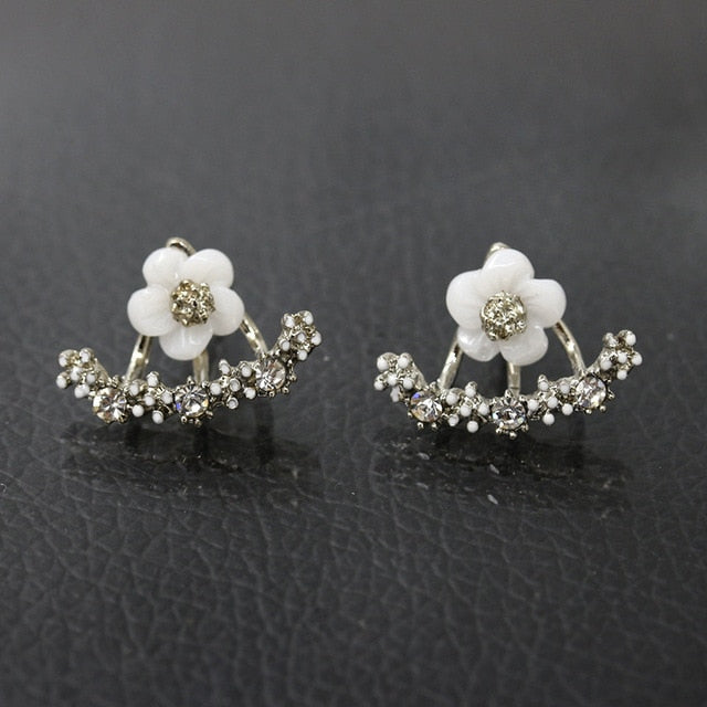 Minimalist Flower Hanging Earrings