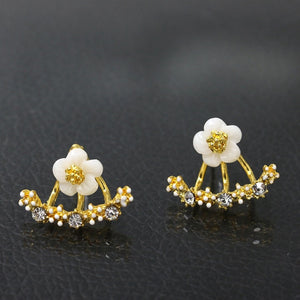 Minimalist Flower Hanging Earrings
