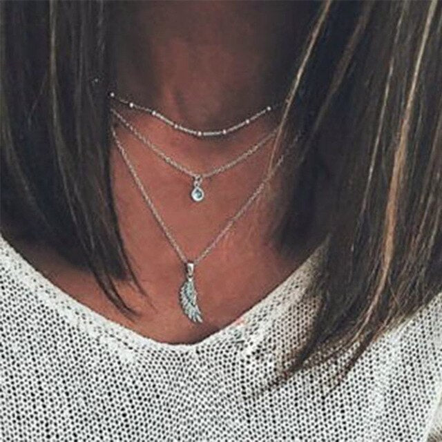 Gold Color Choker Necklace