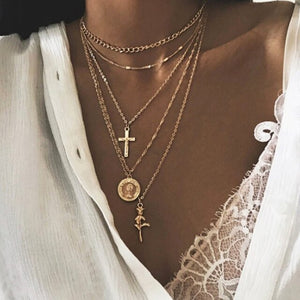Gold Color Choker Necklace