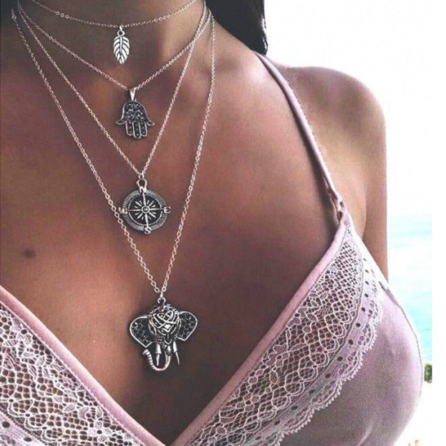 Gold Color Choker Necklace