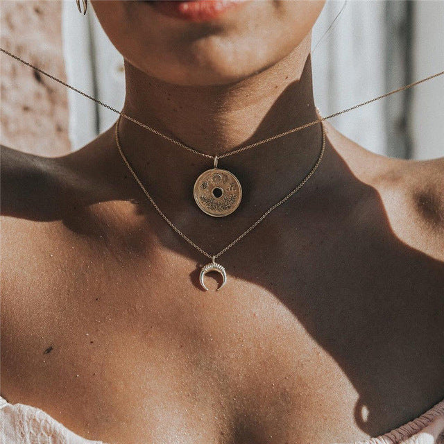 Gold Color Choker Necklace