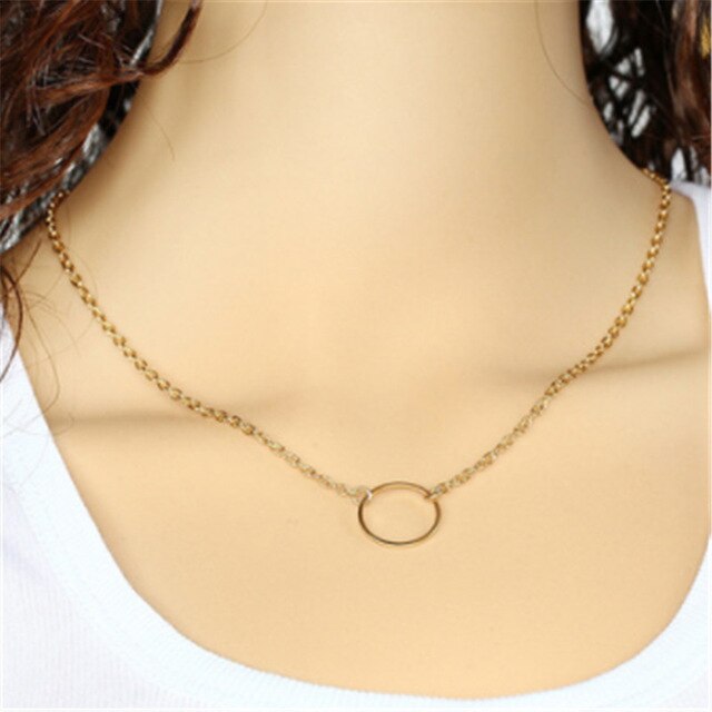 Gold Color Choker Necklace