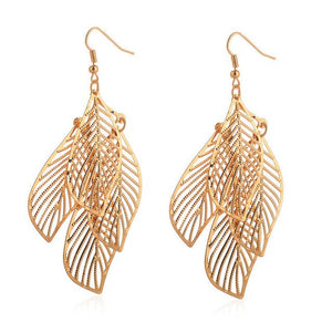 Stainless Steel Butterfly Drop Earrings
