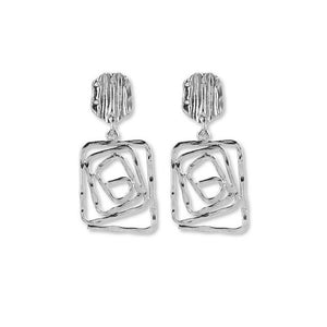 Stainless Steel Butterfly Drop Earrings