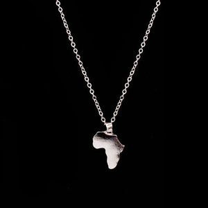 World Map Round Pendant Long Chain Necklace