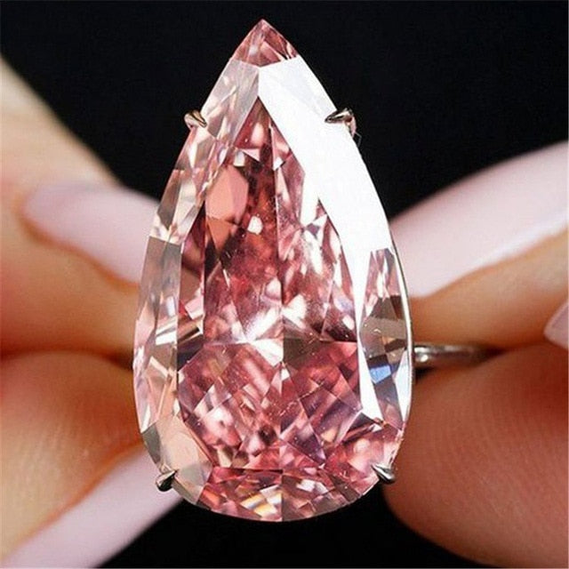 Rose Gold 2cts AAA Zircon Engagement Wedding Ring