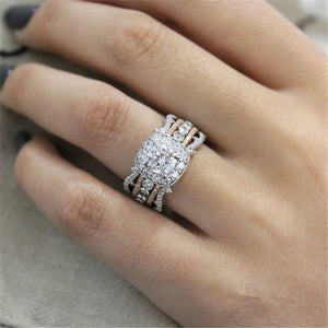 Rose Gold 2cts AAA Zircon Engagement Wedding Ring
