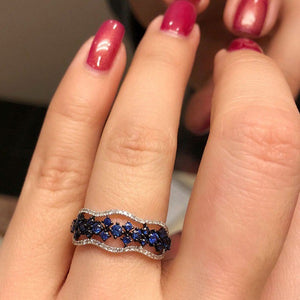 Rose Gold 2cts AAA Zircon Engagement Wedding Ring