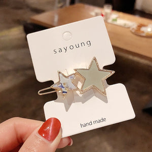Round Star Hair Clips