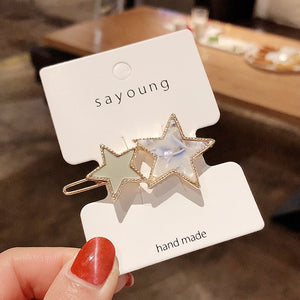 Round Star Hair Clips