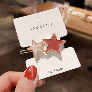 Round Star Hair Clips