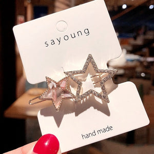 Round Star Hair Clips