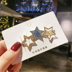 Round Star Hair Clips
