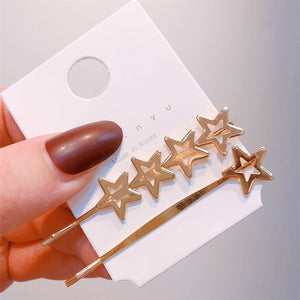 Round Star Hair Clips