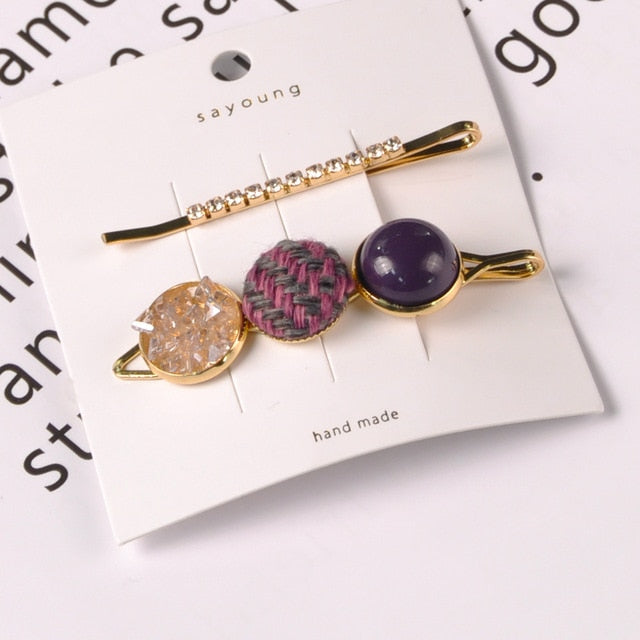 Round Star Hair Clips