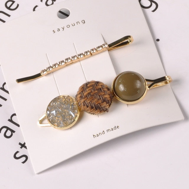 Round Star Hair Clips