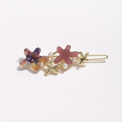 Round Star Hair Clips