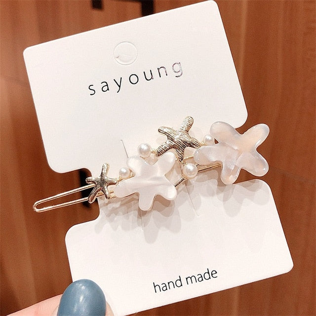 Round Star Hair Clips