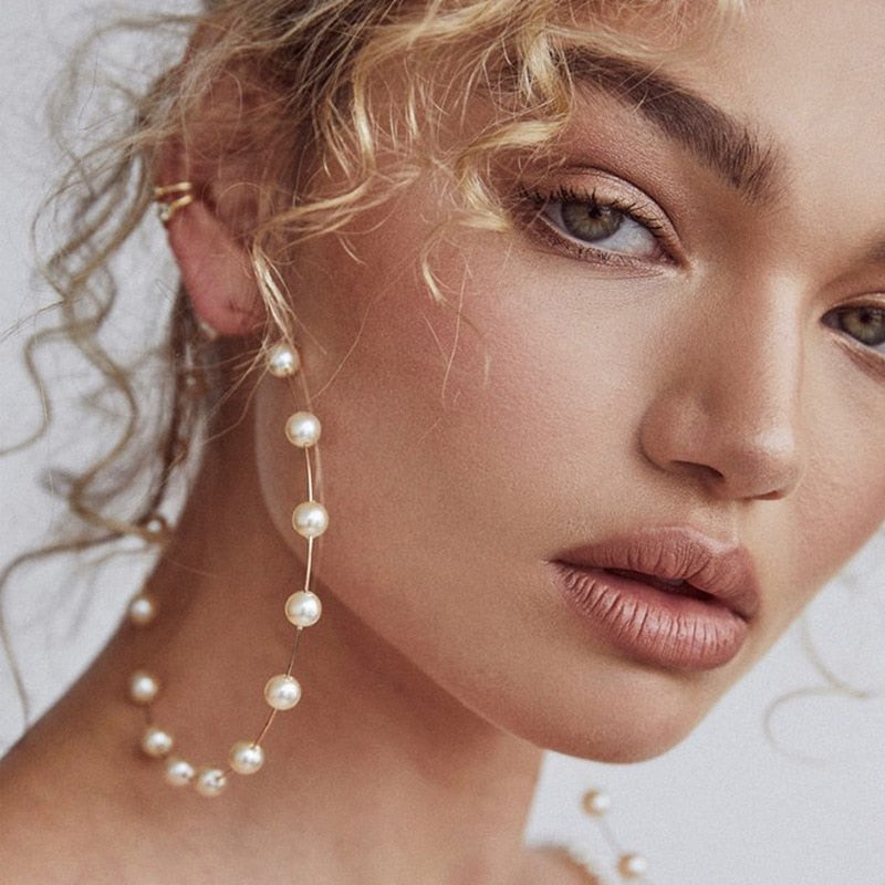 Simulated Pearl Earrings