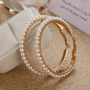 Simulated Pearl Earrings