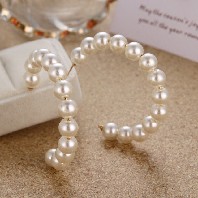 Simulated Pearl Earrings