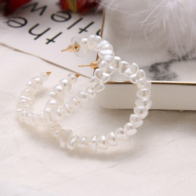 Simulated Pearl Earrings