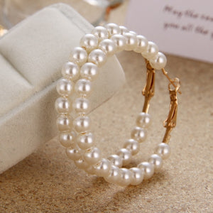 Simulated Pearl Earrings