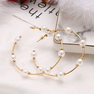 Simulated Pearl Earrings