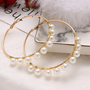 Simulated Pearl Earrings