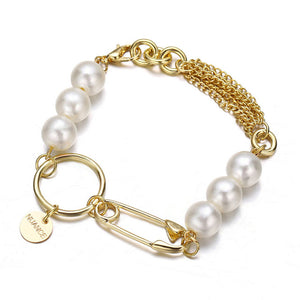 5PCs Gold Chain Bracelets Set