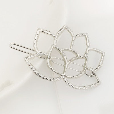 Moon Circle Geometric Hair Clip