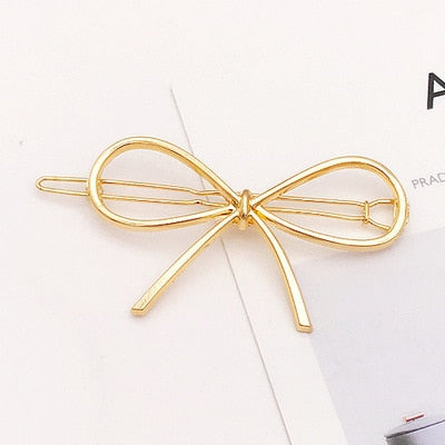 Moon Circle Geometric Hair Clip
