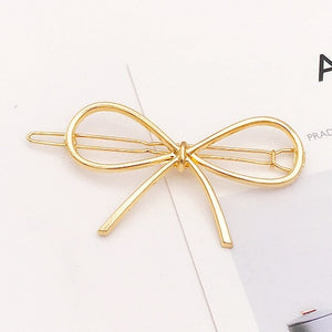 Moon Circle Geometric Hair Clip
