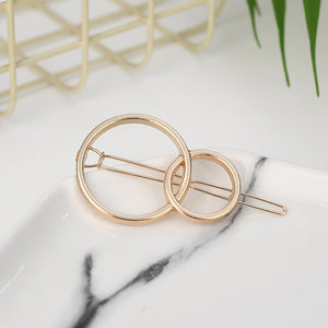 Moon Circle Geometric Hair Clip