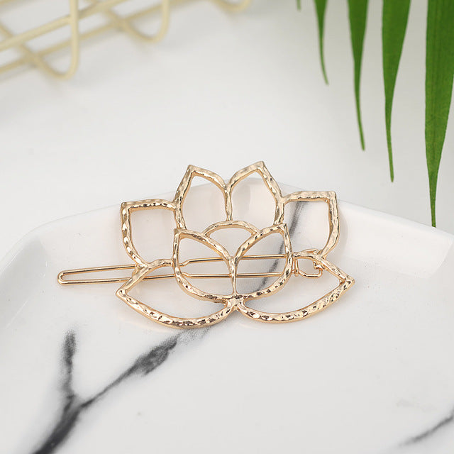 Moon Circle Geometric Hair Clip