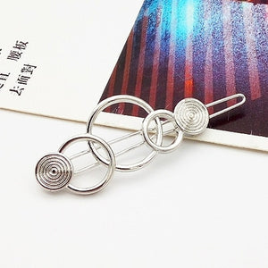 Moon Circle Geometric Hair Clip