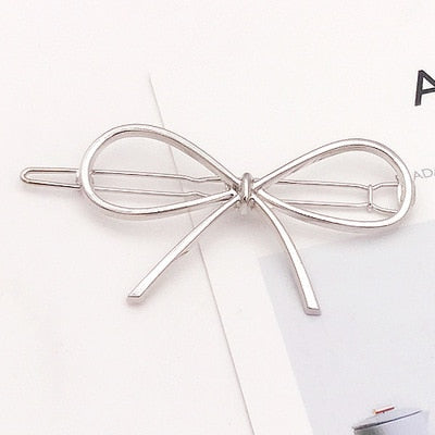 Moon Circle Geometric Hair Clip